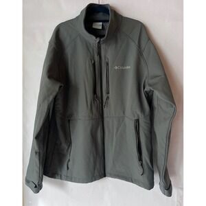 Columbia Mens Interchange Jacket Full Zip Thermal‎ Coil Softshell Gray